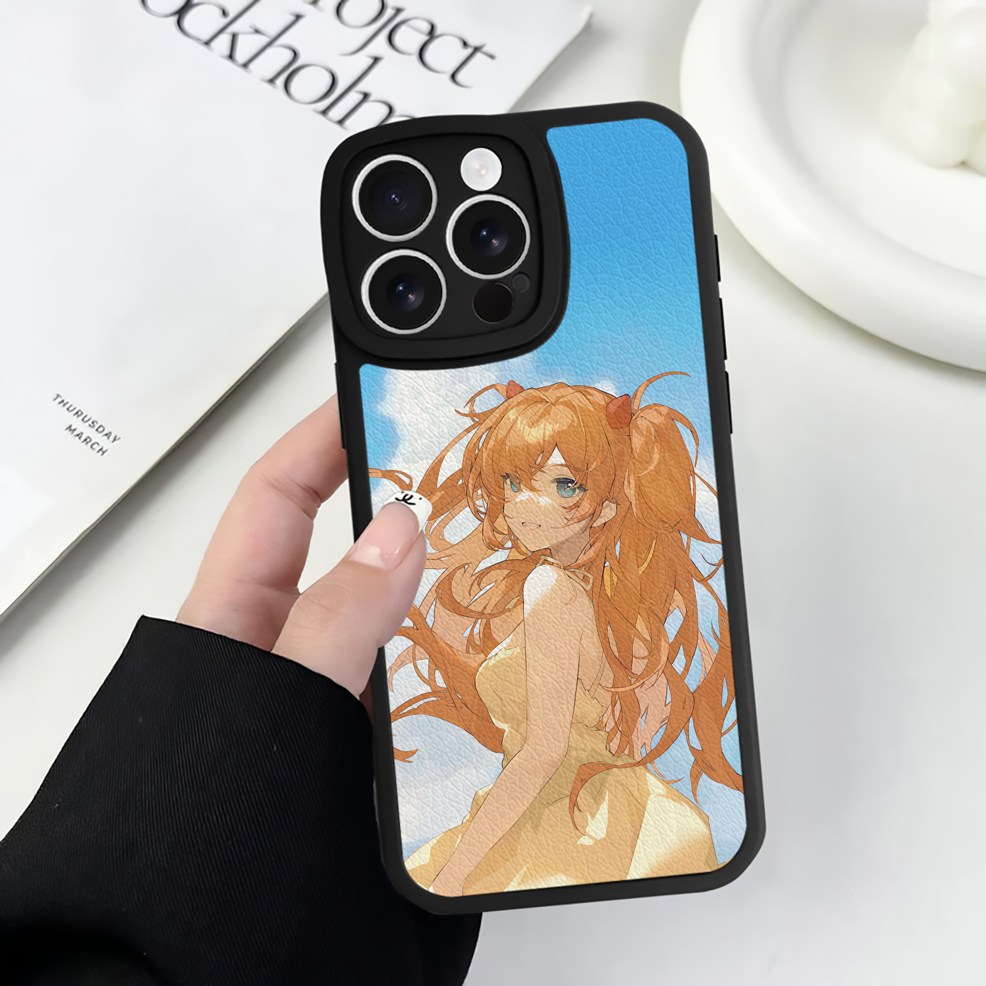 （画像用） EVA 新世紀エヴァンゲリオン 【iPhone 16シリーズ対応】シリコンスマホケース（レザー調） 材質：シリコン